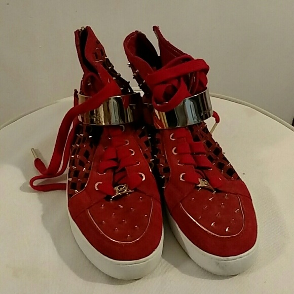 michael kors red shoes